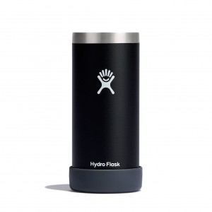 Hydro Flask 12 oz Slim Cooler Cup Beer, Wine & Spirits Svarta | JQZXIW-946