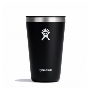 Hydro Flask 16 oz All Around Tumbler Cups & Tumblers Svarta | DERLTH-572