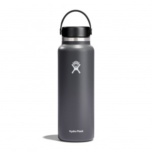 Hydro Flask 20 oz Wide Mouth Bottles Stone | QGITDW-269