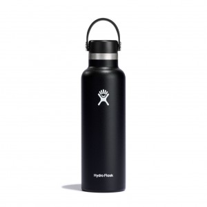 Hydro Flask 21 oz Standard Mouth Bottles Svarta | YKHLBR-620
