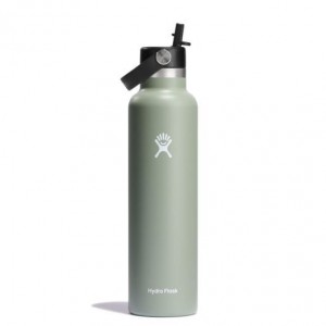 Hydro Flask 24 oz Standard Mouth with Flex Straw Cap Bottles Agave | HMLFBU-124