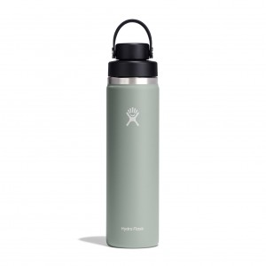 Hydro Flask 24 oz Wide Mouth with Flex Chug Cap Bottles Agave | KOJTDX-076