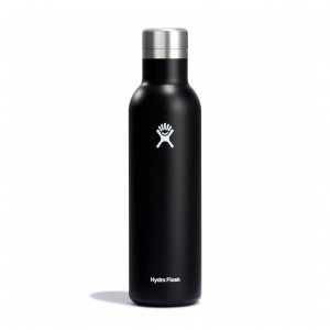 Hydro Flask 25 oz Wine Bottle Beer, Wine & Spirits Svarta | VFZQEJ-051