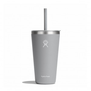 Hydro Flask 28 oz All Around Tumbler with Straw Lid Cups & Tumblers Birch | NSMLGC-942