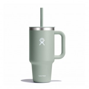 Hydro Flask 32 oz All Around Travel Tumbler Travel Tumbler Agave | YRHSGD-567