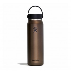 Hydro Flask 32 oz Lightweight Wide Mouth Trail Series Trail Series Obsidian | THVDQB-065