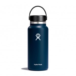 Hydro Flask 32 oz Wide Mouth Bottles Indigo | LKJTSZ-058
