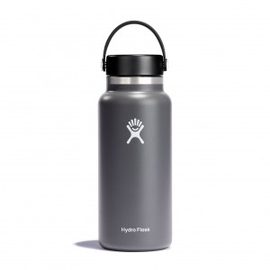Hydro Flask 32 oz Wide Mouth Bottles Stone | IUKLVY-741