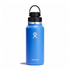 Hydro Flask 32 oz Wide Mouth with Flex Chug Cap Bottles Cascade | PWYJOR-081