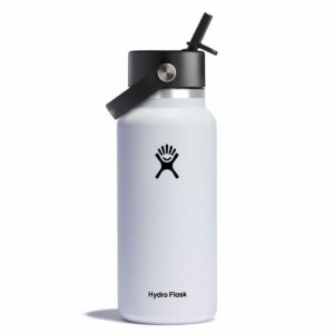 Hydro Flask 32 oz Wide Mouth with Flex Straw Cap Bottles Vita | ROYWGQ-745