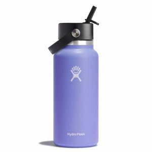 Hydro Flask 32 oz Wide Mouth with Flex Straw Cap Bottles Lupine | LNMKYJ-785