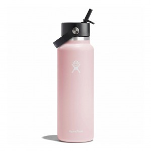Hydro Flask 40 oz Wide Mouth with Flex Straw Cap Bottles Trillium | UYVXLW-285