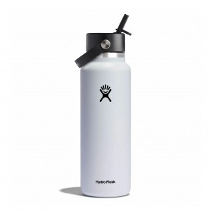 Hydro Flask 40 oz Wide Mouth with Flex Straw Cap Bottles Vita | QTSVGD-014