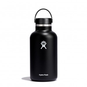 Hydro Flask 64 oz Wide Mouth Bottles Svarta | XKMRTH-749