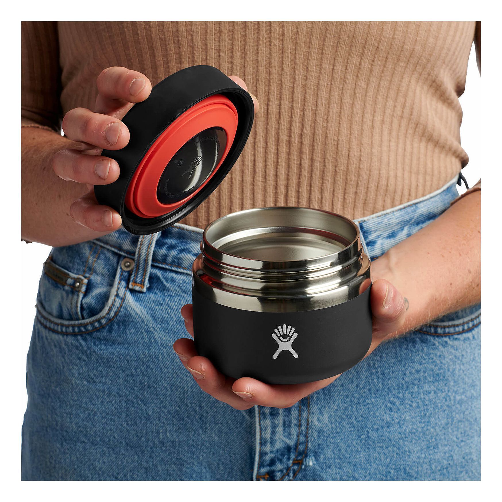 Hydro Flask 12 oz Insulated Food Jar Food Jars Svarta | XVHAIM-763
