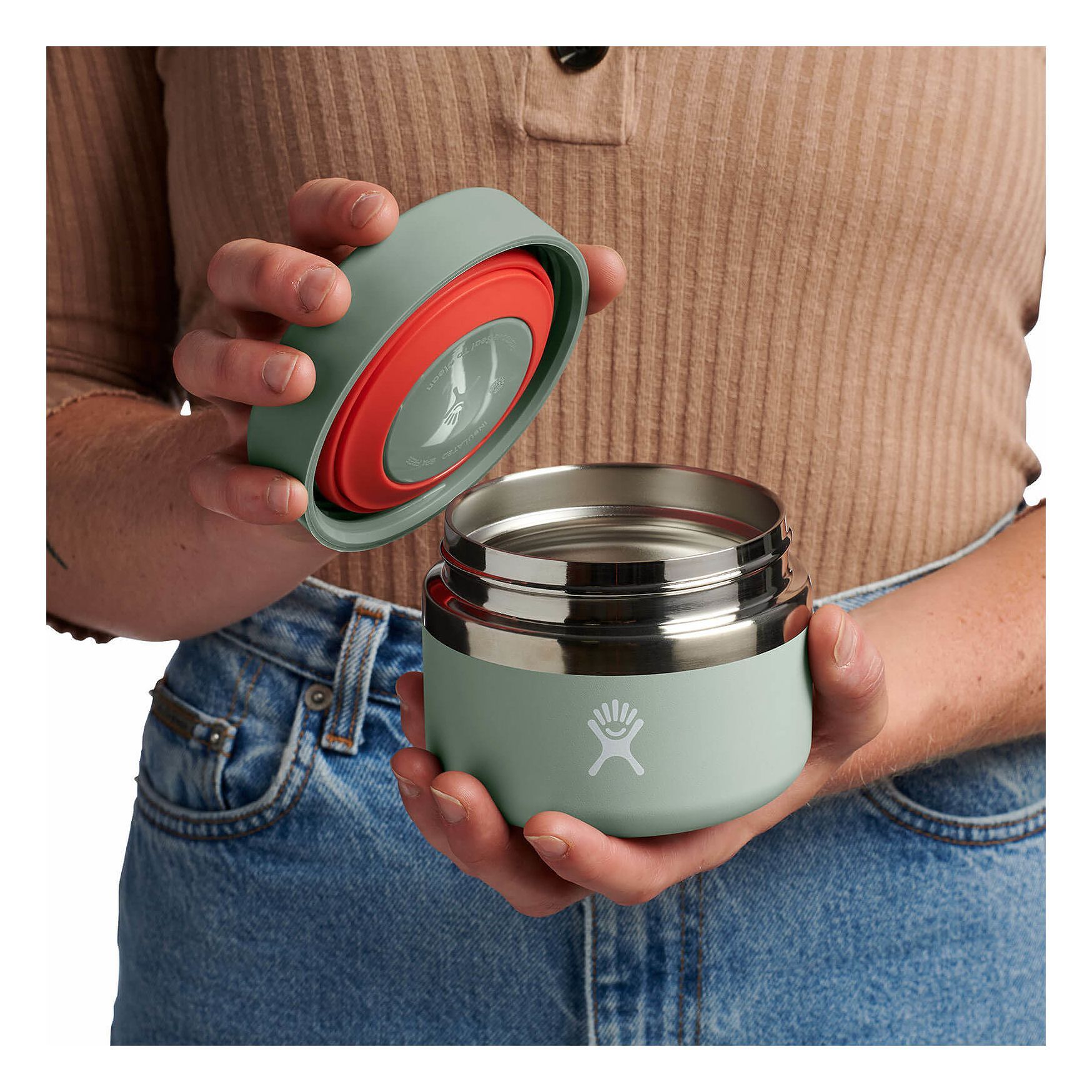 Hydro Flask 12 oz Insulated Food Jar Food Jars Agave | LFHXKP-259