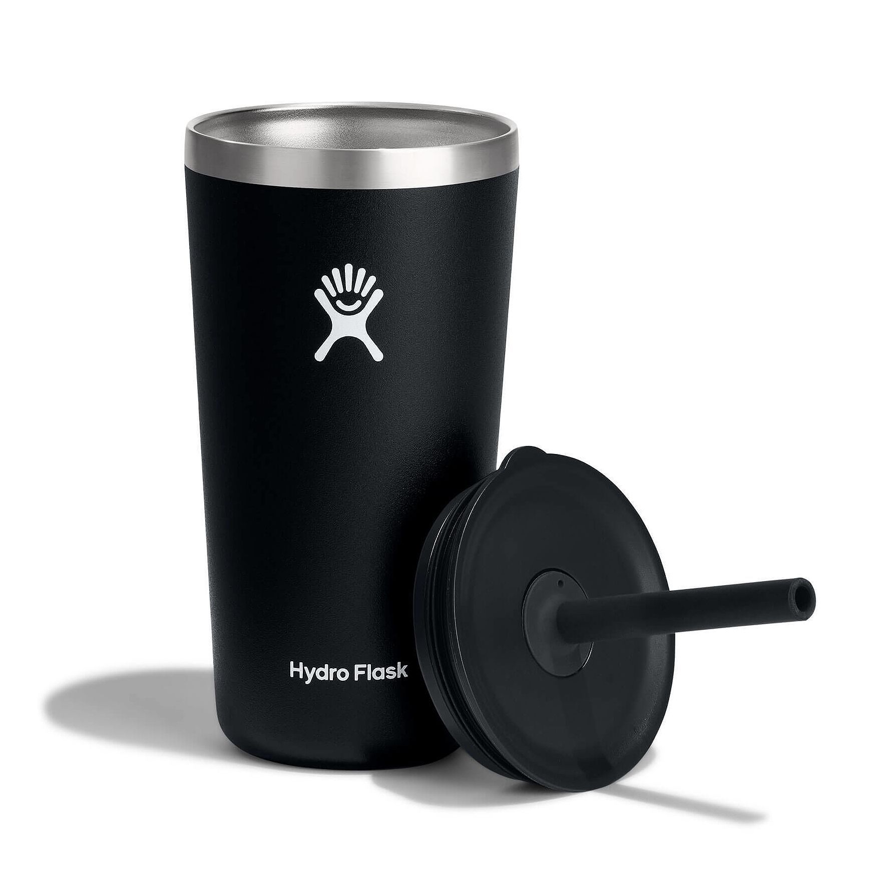 Hydro Flask 20 oz All Around Tumbler with Straw Lid Cups & Tumblers Svarta | EYZIFS-153