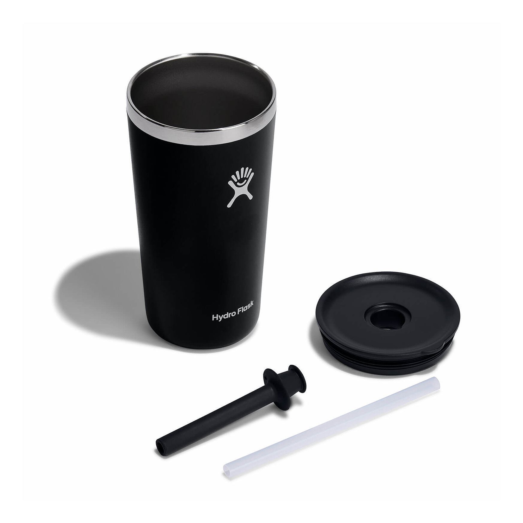 Hydro Flask 20 oz All Around Tumbler with Straw Lid Cups & Tumblers Svarta | EYZIFS-153