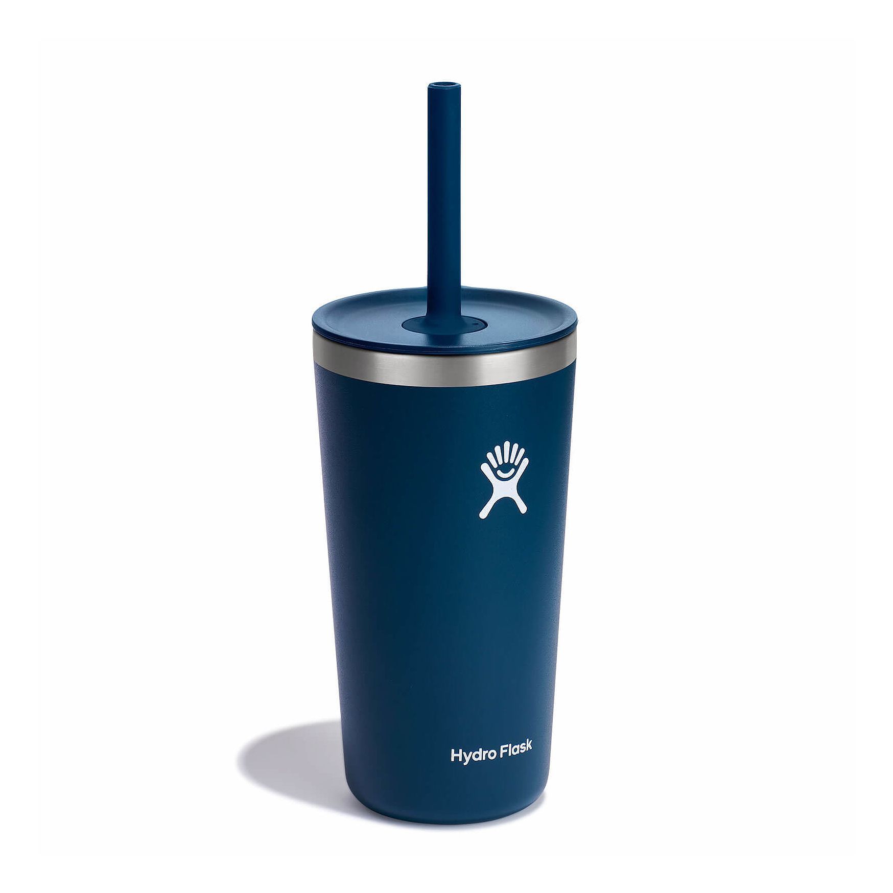 Hydro Flask 20 oz All Around Tumbler with Straw Lid Cups & Tumblers Indigo | OVQJFY-384