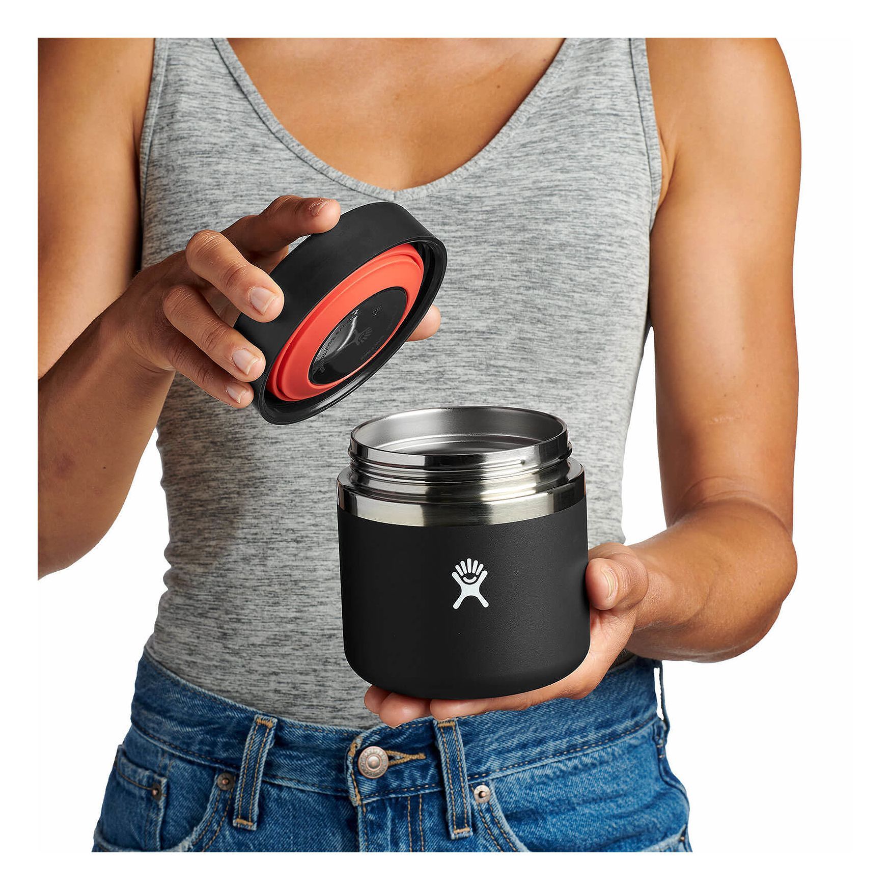 Hydro Flask 20 oz Insulated Food Jar Food Jars Svarta | LGCUBE-943