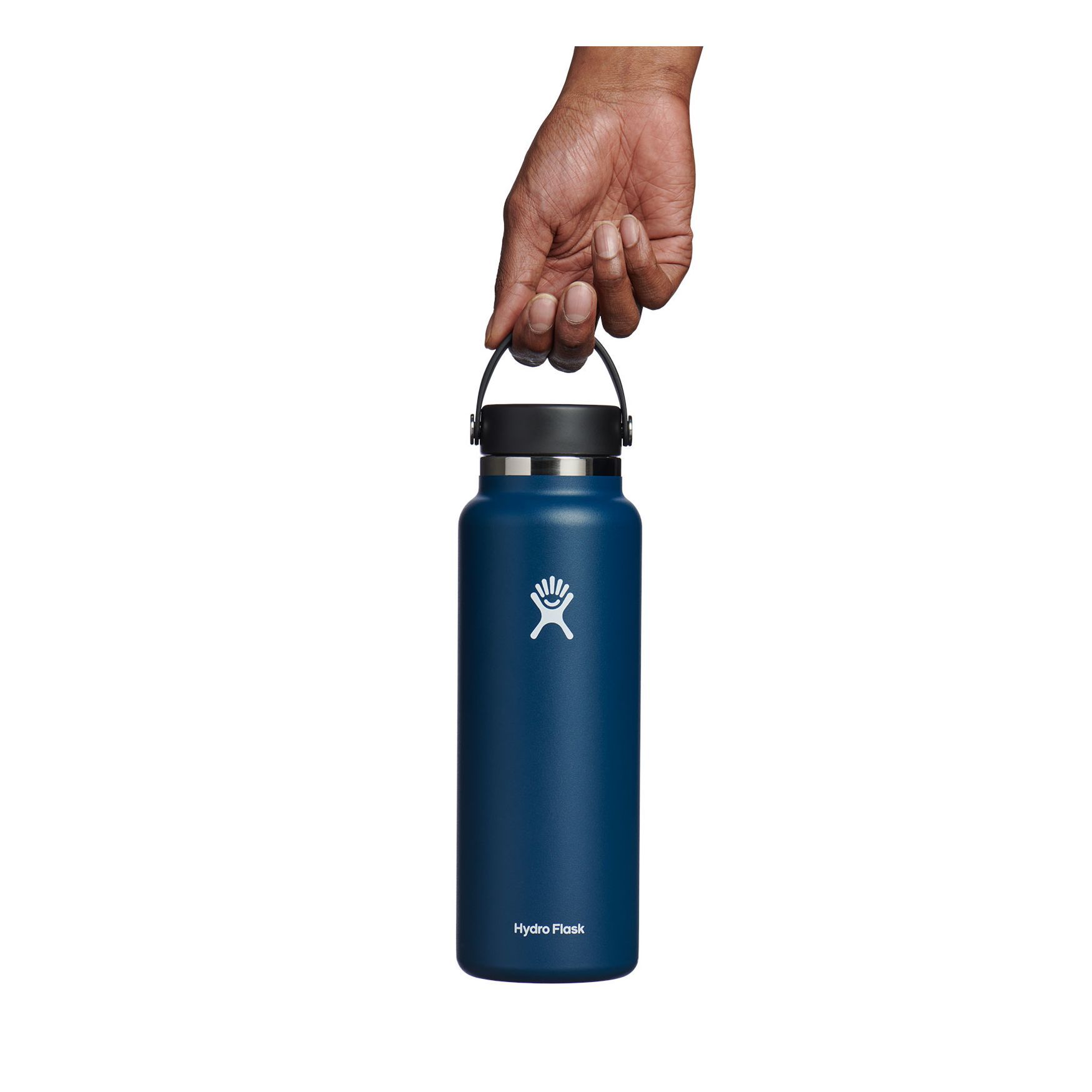 Hydro Flask 20 oz Wide Mouth Bottles Indigo | UKPZCH-654