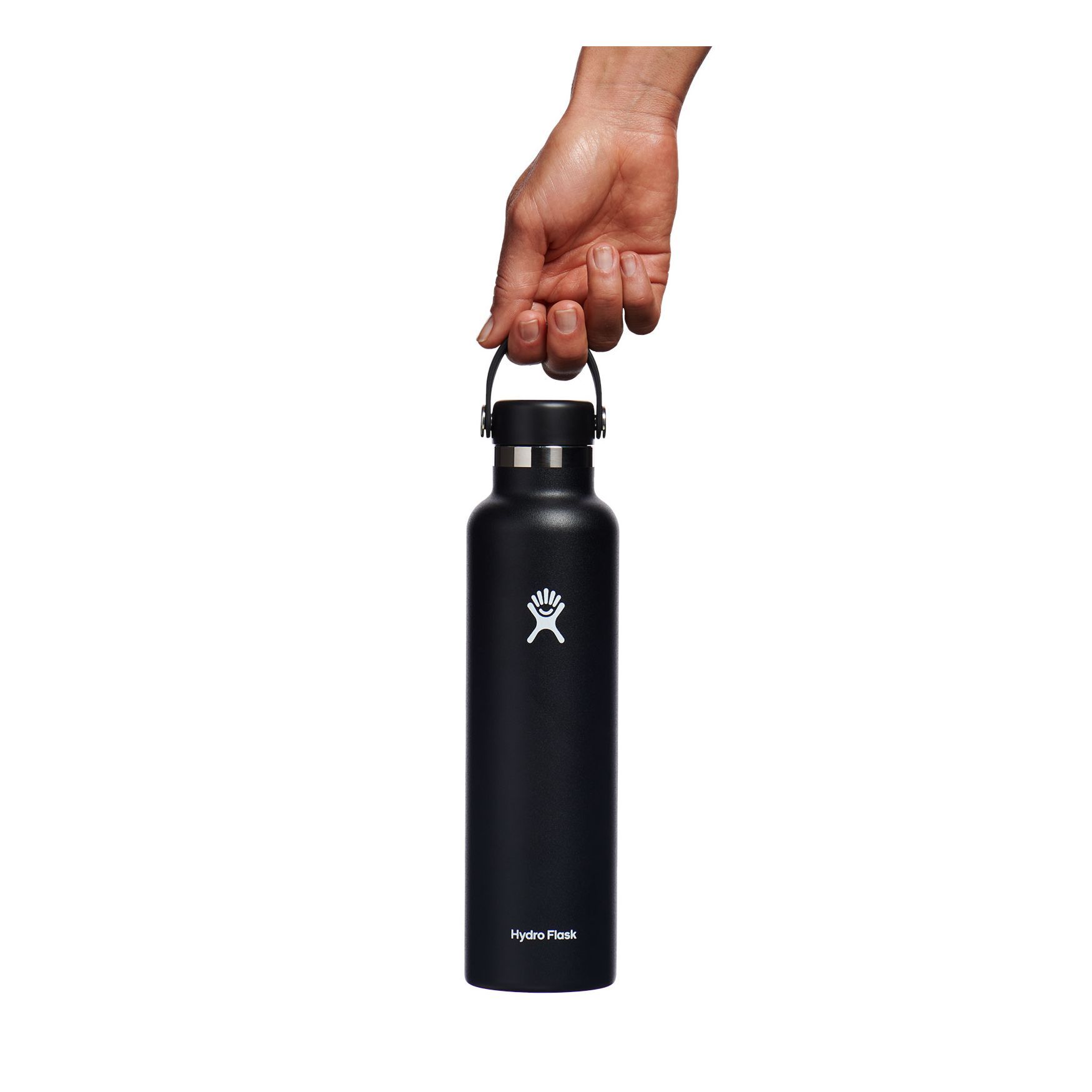 Hydro Flask 24 oz Standard Mouth Bottles Svarta | MWQUBC-786