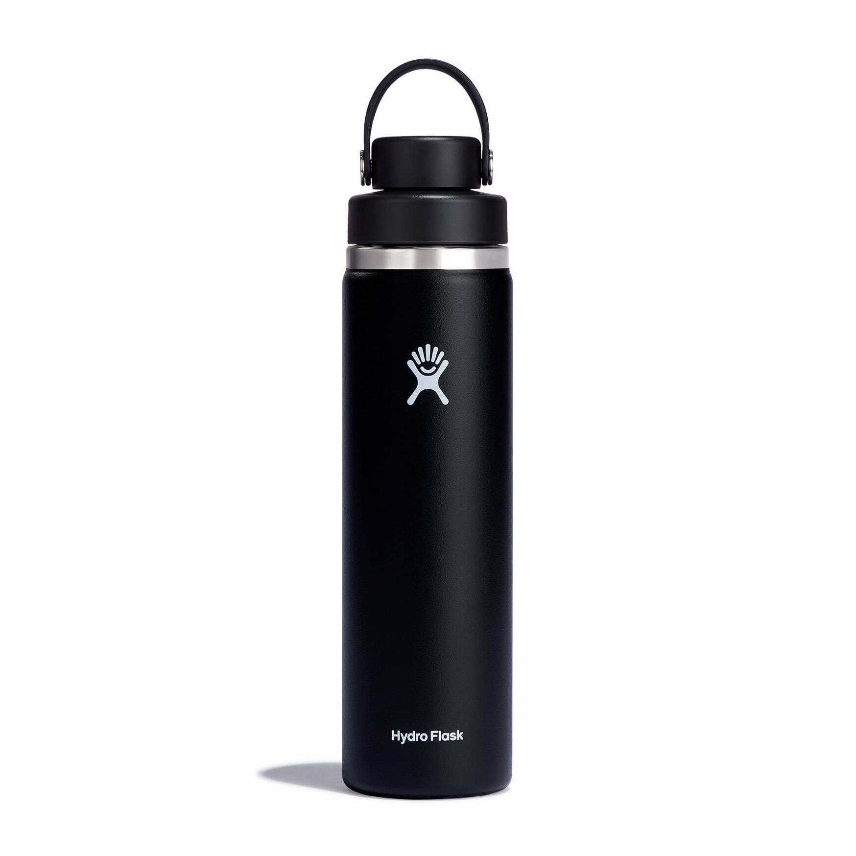 Hydro Flask 24 oz Wide Mouth with Flex Chug Cap Bottles Svarta | OTQYDM-563