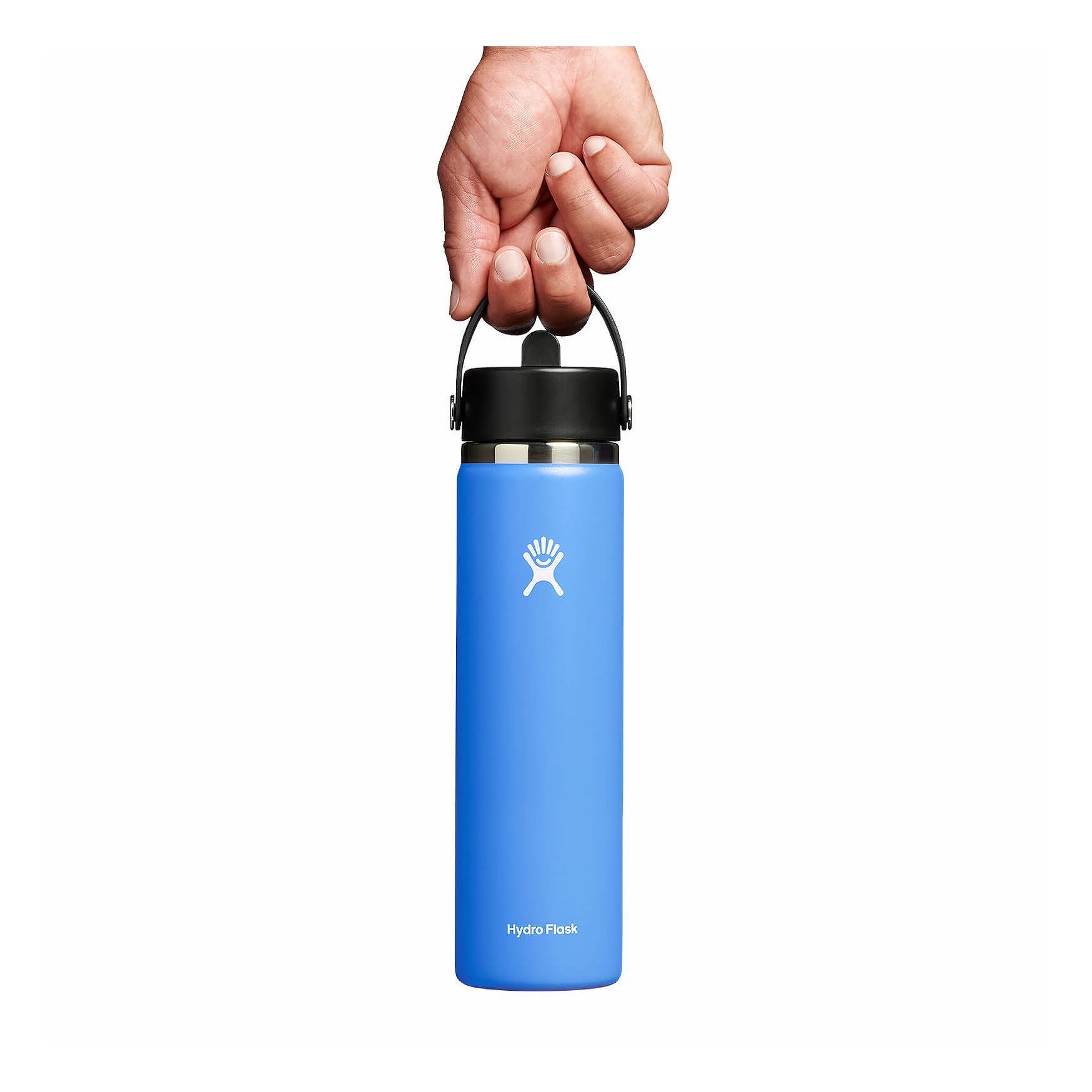 Hydro Flask 24 oz Wide Mouth with Flex Straw Cap Bottles Cascade | RYHVLA-139