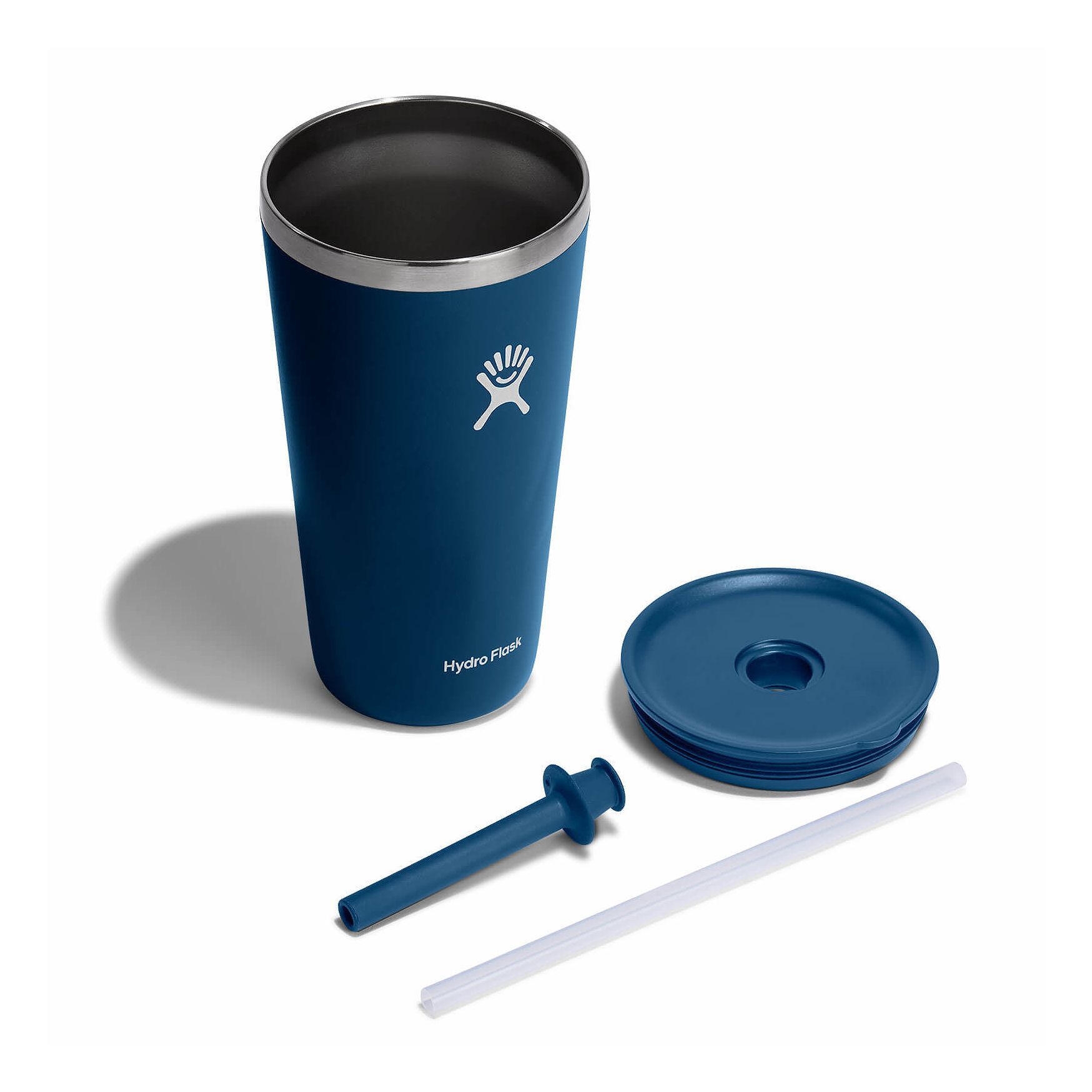 Hydro Flask 28 oz All Around Tumbler with Straw Lid Cups & Tumblers Indigo | PEZUCB-219