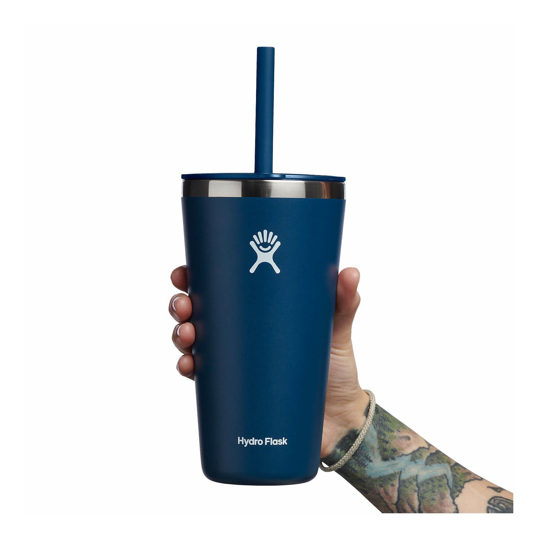 Hydro Flask 28 oz All Around Tumbler with Straw Lid Cups & Tumblers Indigo | PEZUCB-219