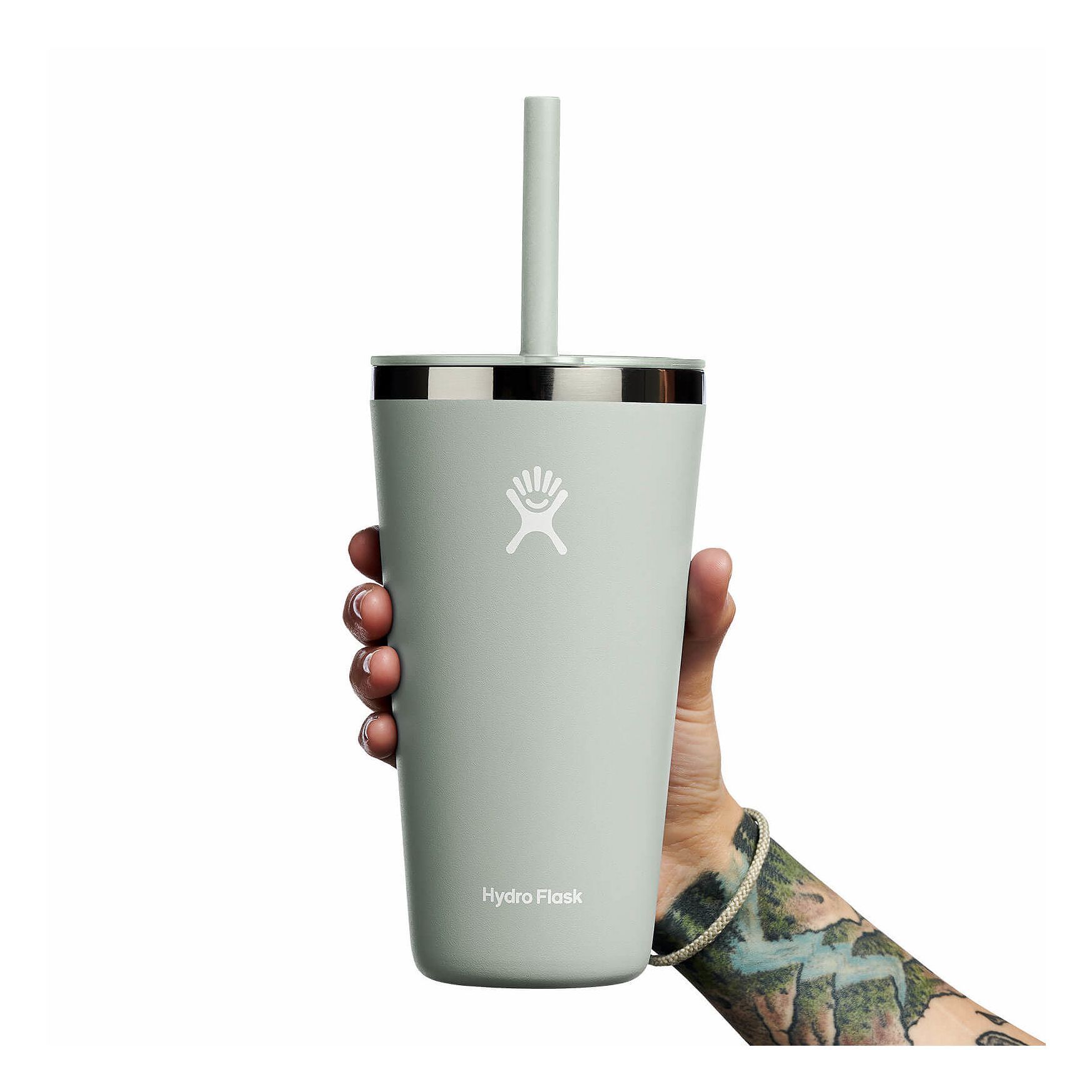 Hydro Flask 28 oz All Around Tumbler with Straw Lid Cups & Tumblers Agave | YIUFNS-321