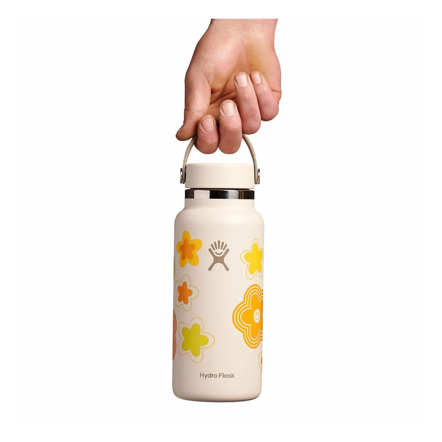 Hydro Flask 32 oz Wide Mouth Bottles Happy Days | PHFVNU-853