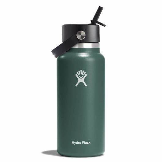 Hydro Flask 32 oz Wide Mouth with Flex Straw Cap Bottles Fir | WJKNCS-526