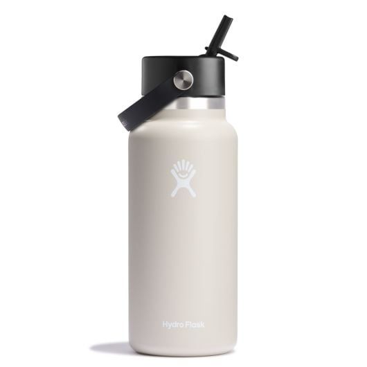 Hydro Flask 32 oz Wide Mouth with Flex Straw Cap Bottles Oat | HJFYBD-247