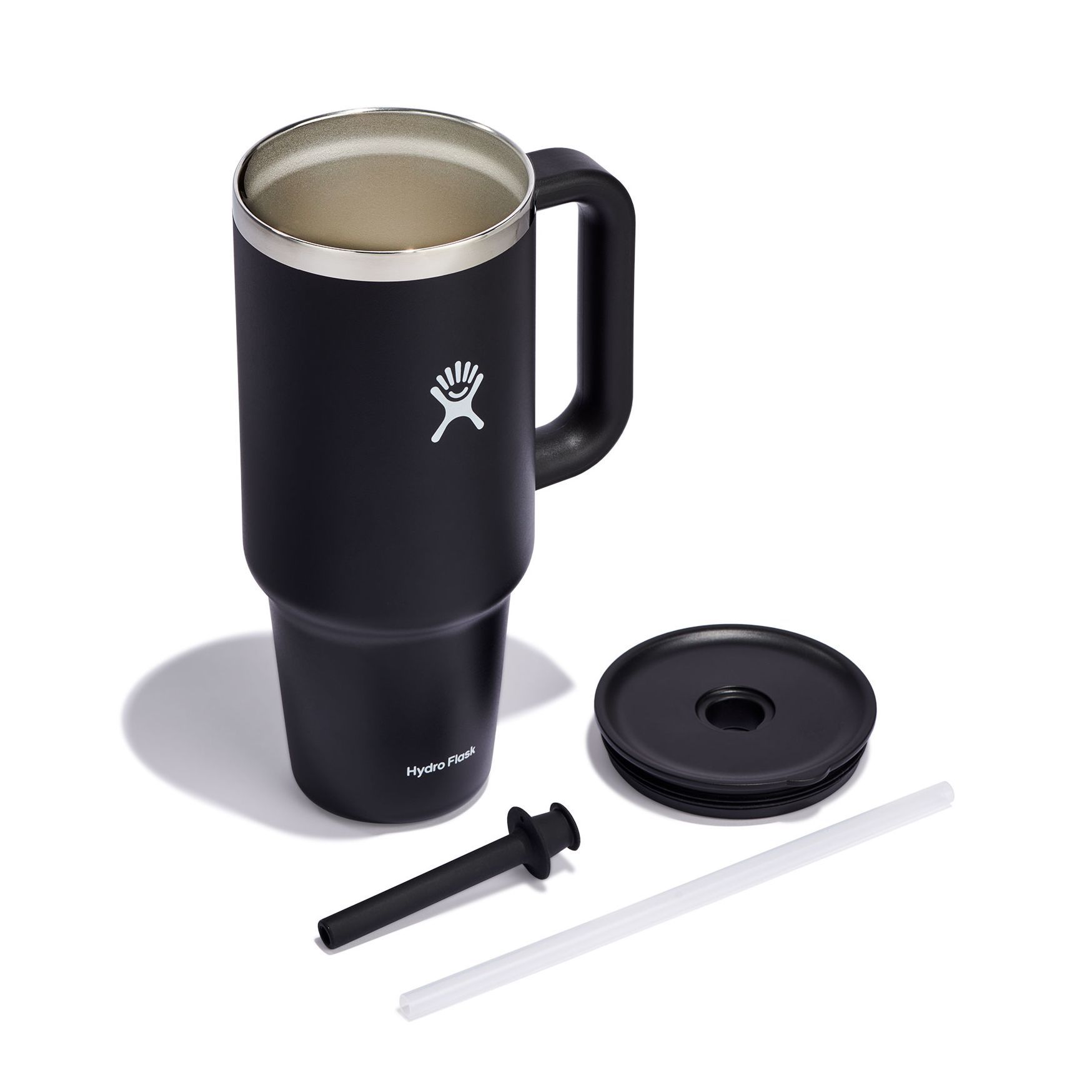 Hydro Flask 40 oz All Around Travel Tumbler Travel Tumbler Svarta | WFHTUK-098