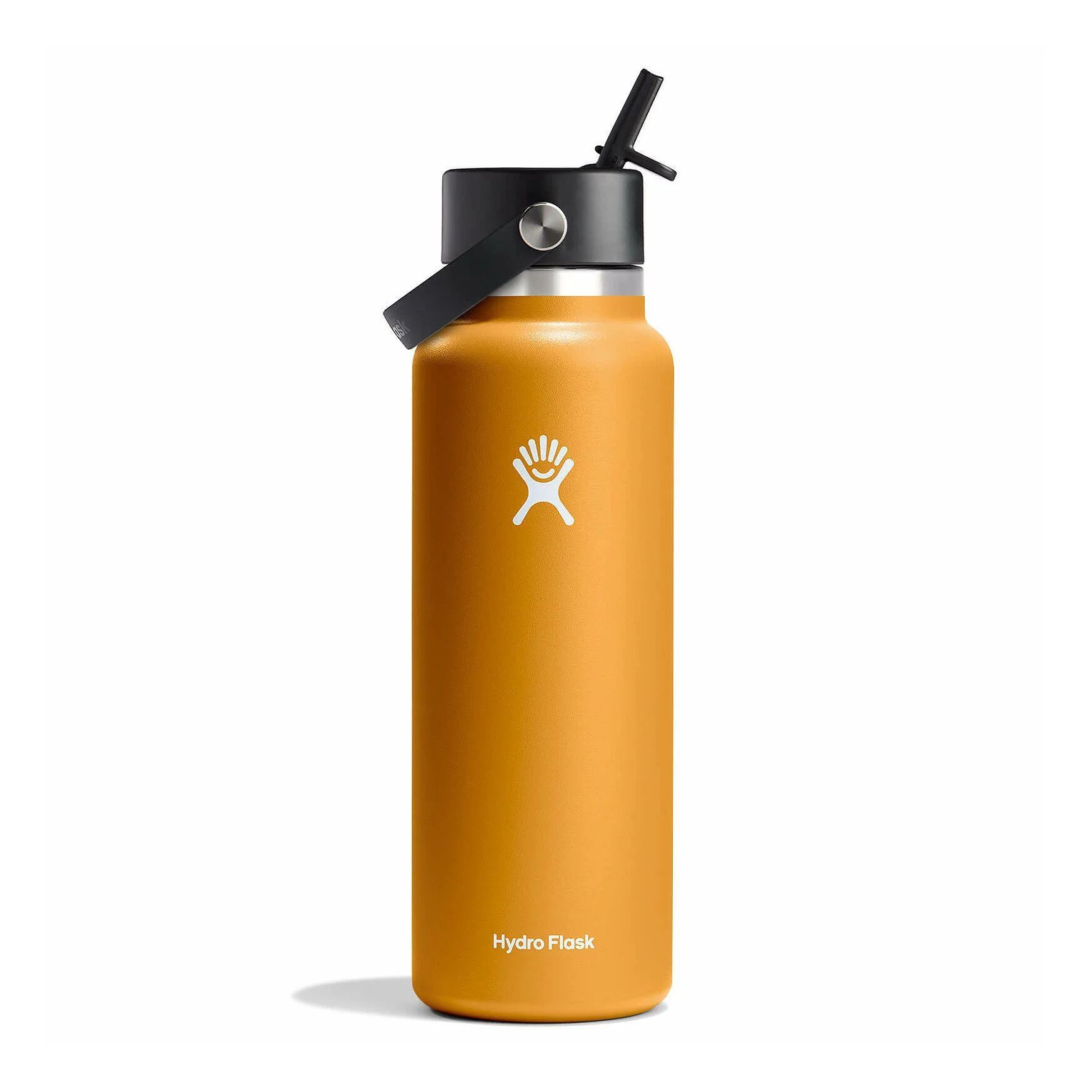 Hydro Flask 40 oz Wide Mouth with Flex Straw Cap Bottles Fossil | NEXCUG-793