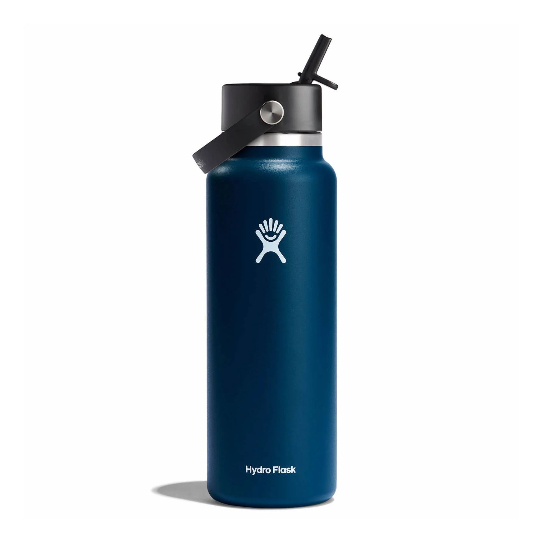Hydro Flask 40 oz Wide Mouth with Flex Straw Cap Bottles Indigo | LGEKAR-820