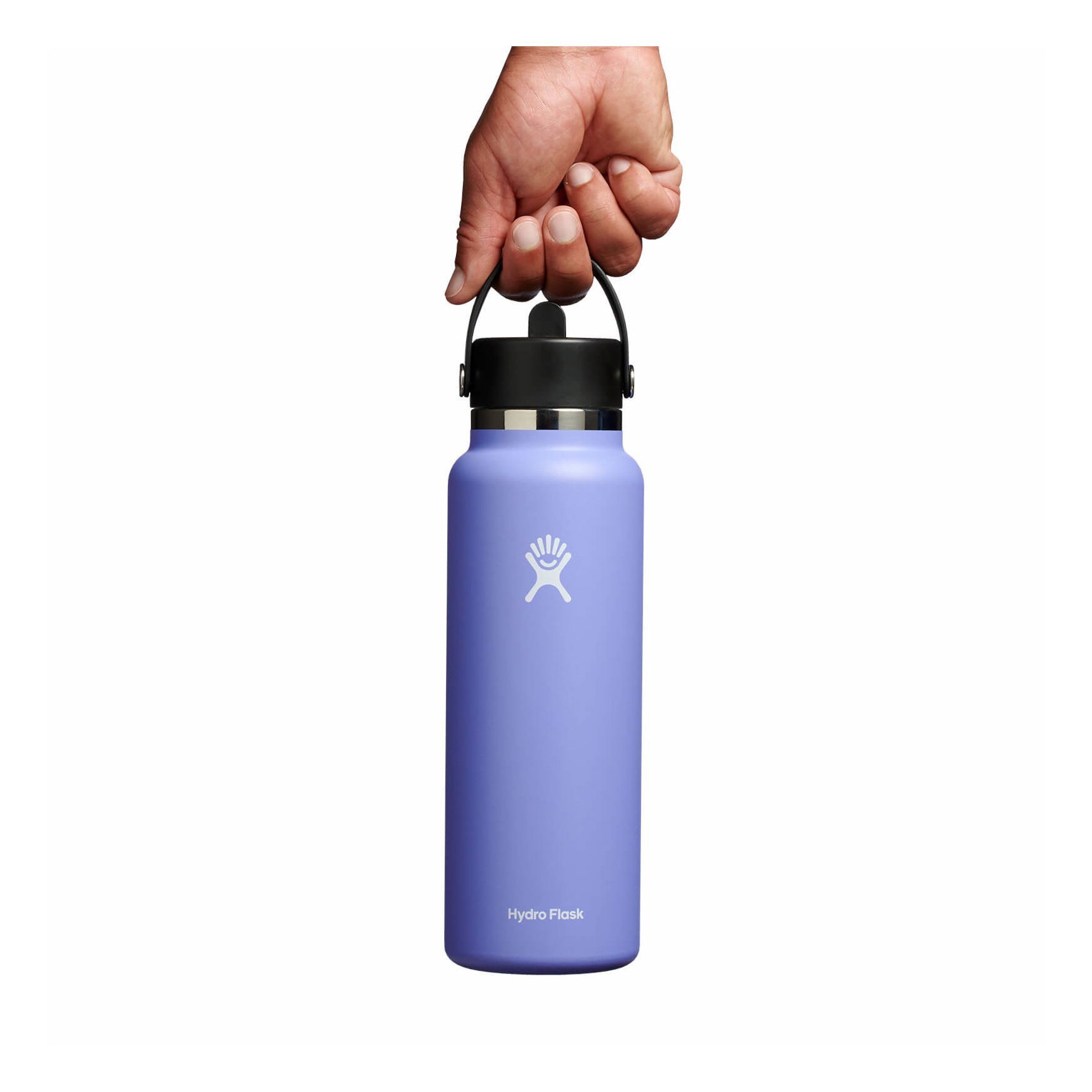 Hydro Flask 40 oz Wide Mouth with Flex Straw Cap Bottles Lupine | MJIEKU-852