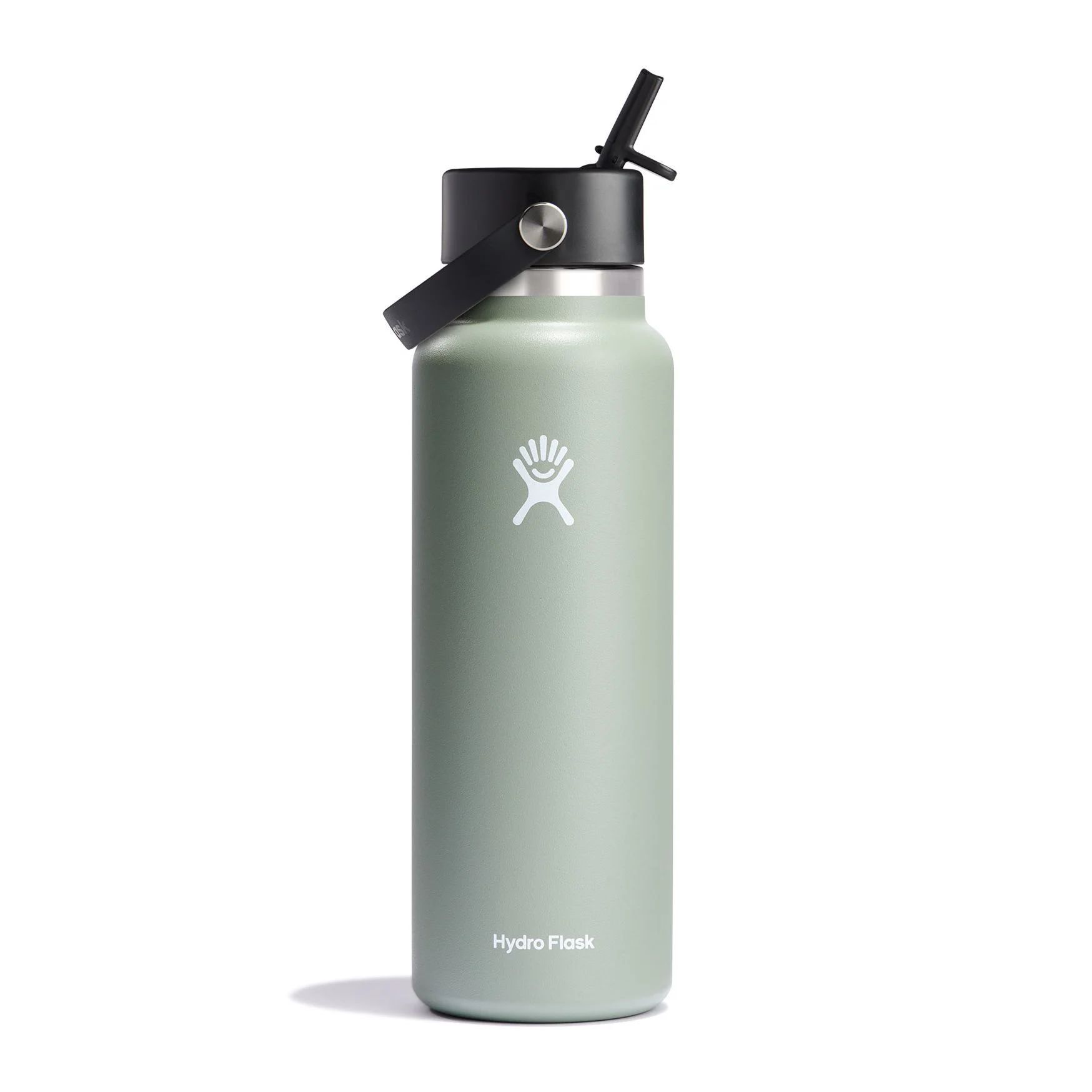 Hydro Flask 40 oz Wide Mouth with Flex Straw Cap Bottles Agave | JEDWVN-805