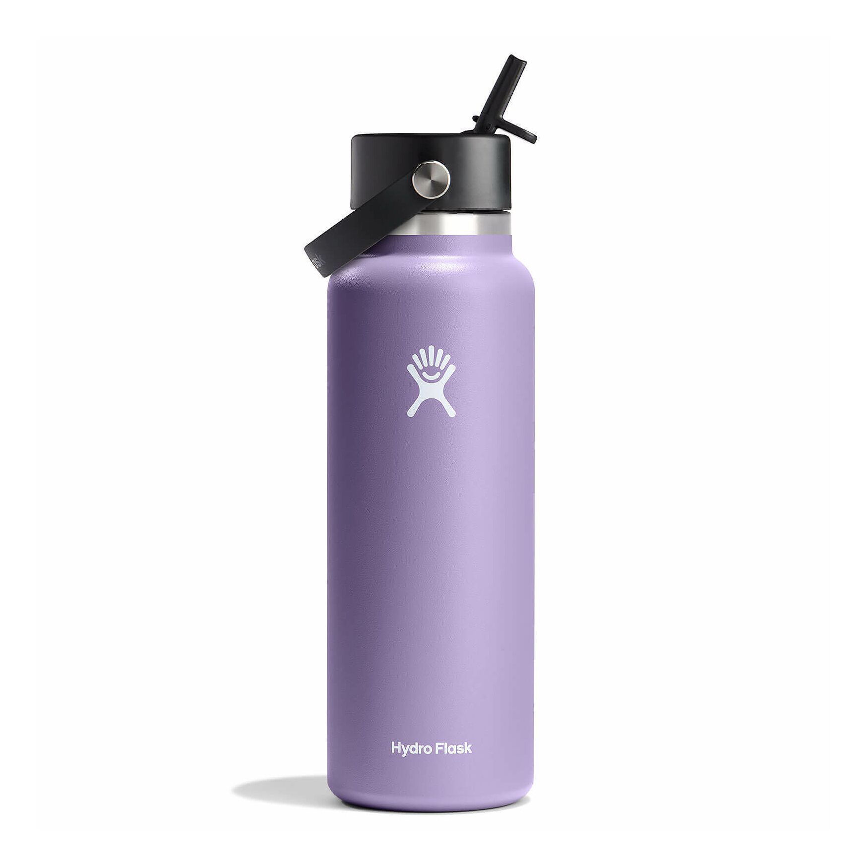 Hydro Flask 40 oz Wide Mouth with Flex Straw Cap Bottles Moonshadow | QBSZCK-674