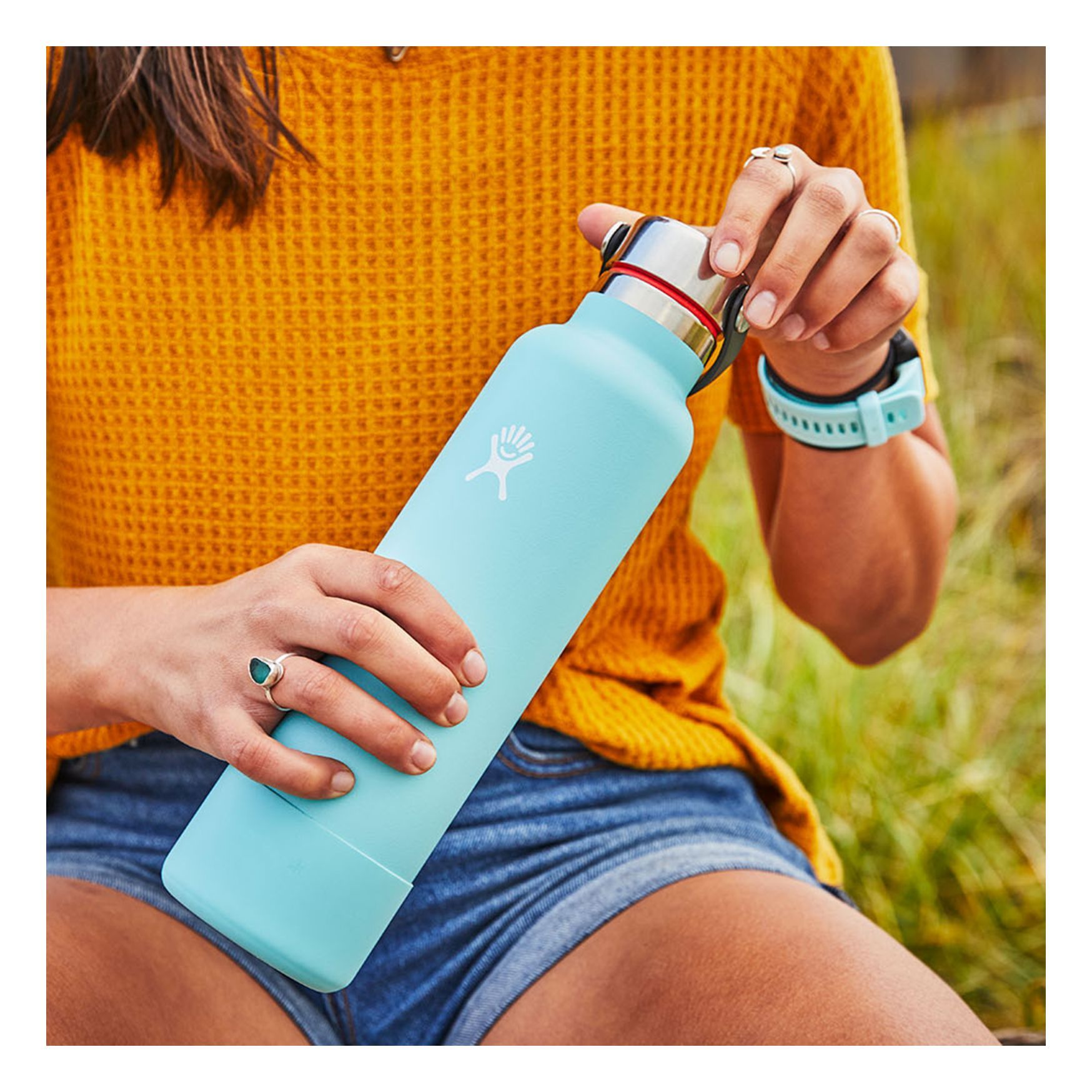 Hydro Flask Standard Mouth Flex Cap Tillbehör Stainless | LNEWMI-485